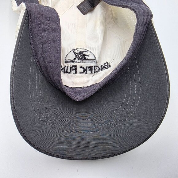 Nike Adjustable White Baseball Cap Pacific Funds Athletic Outdoors Running Walk - Picture 8 of 9